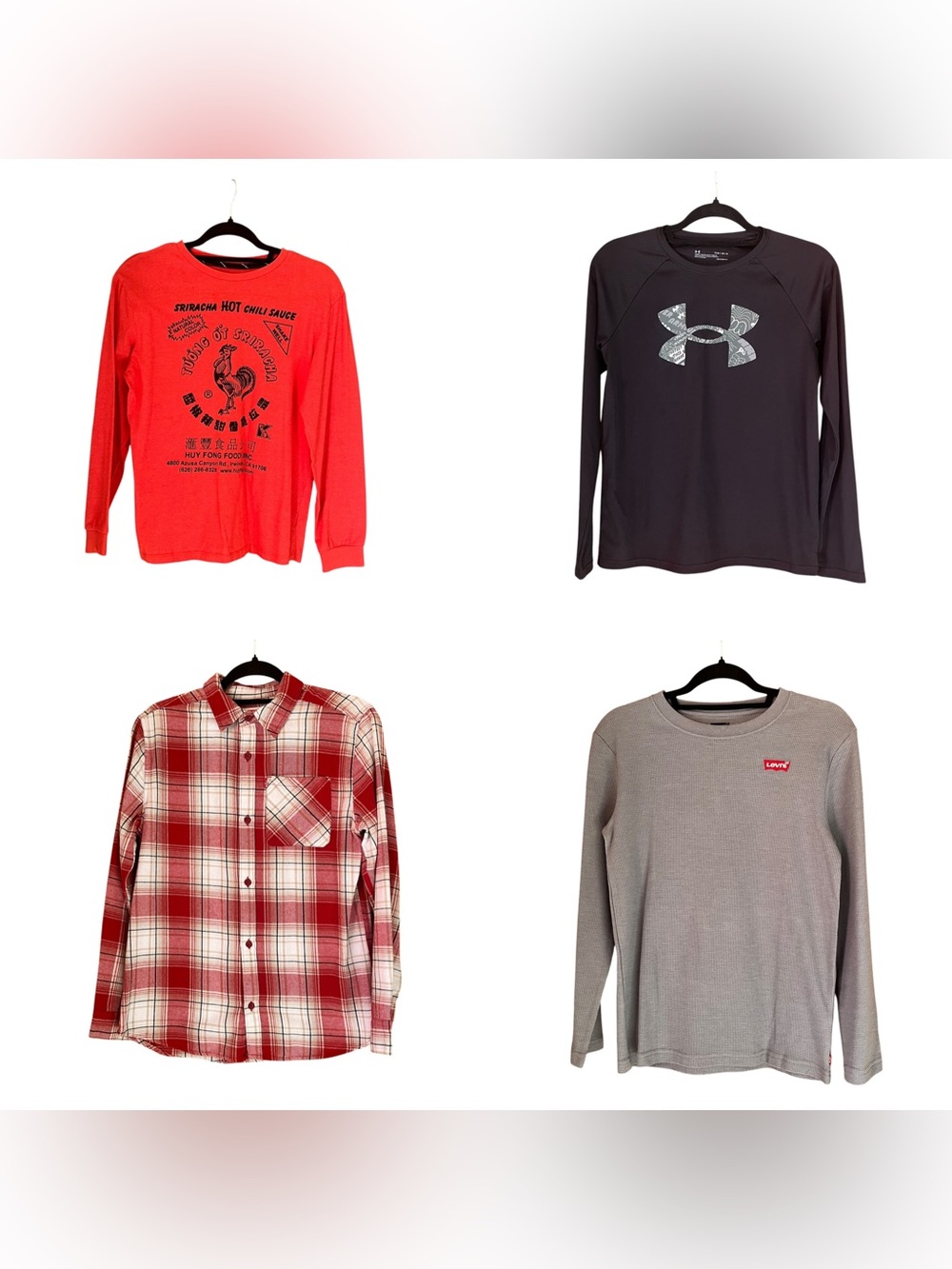 Boys Size Large Long Sleeve Shirt Bundle